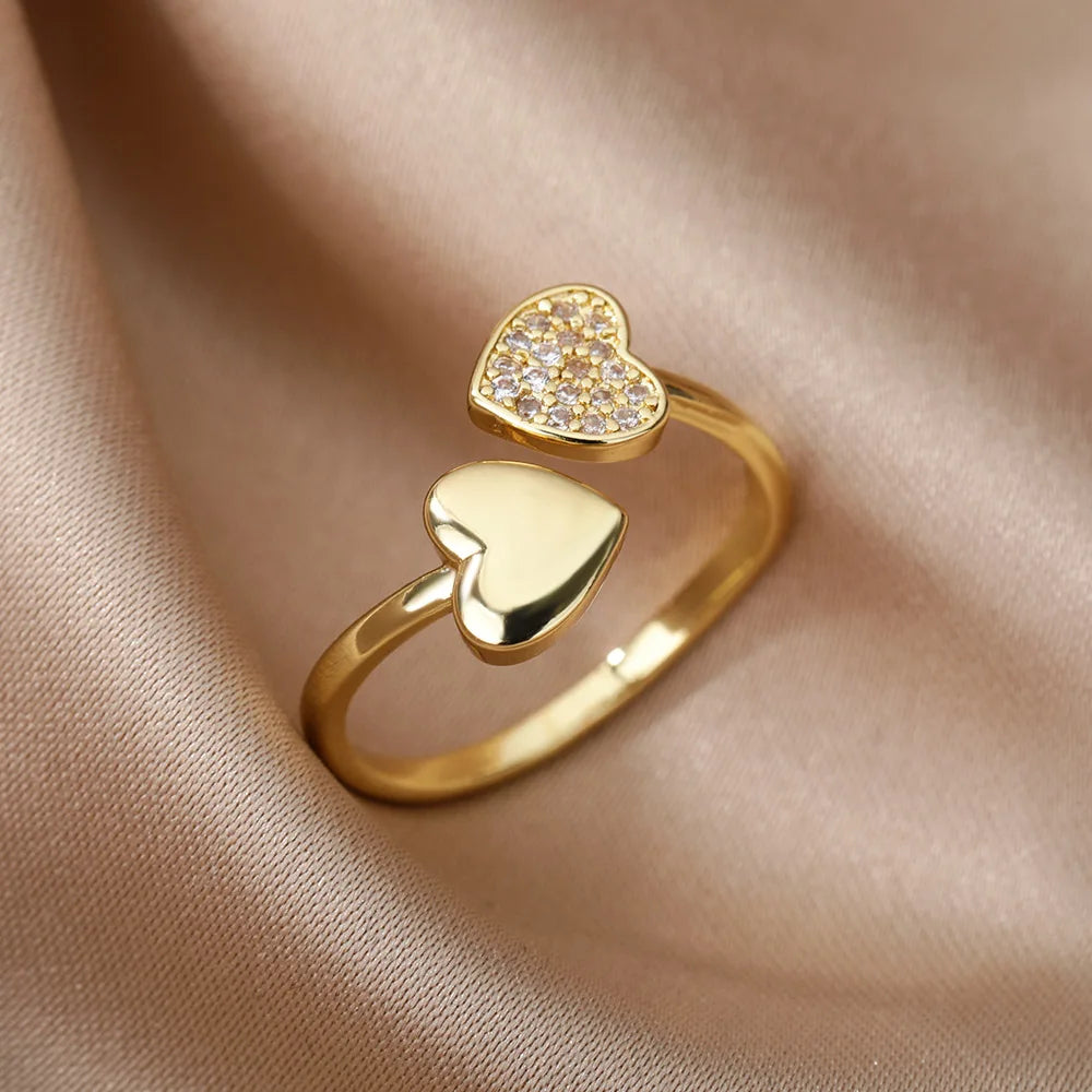 Seraphina Gold Heart Promise Ring