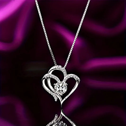 EternaRose Heart Zircon Necklace Set