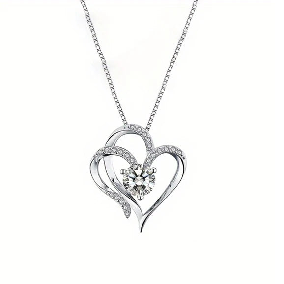 EternaRose Heart Zircon Necklace Set