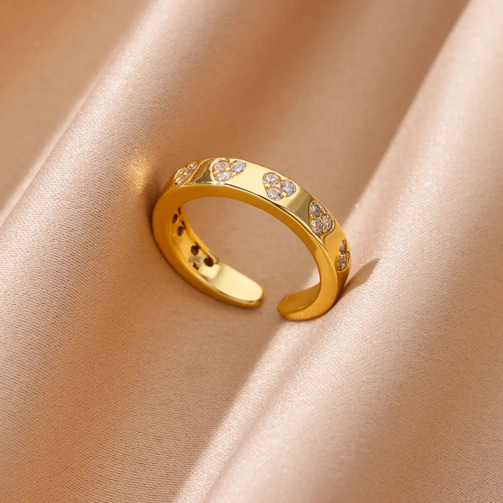 Seraphina Gold Heart Promise Ring