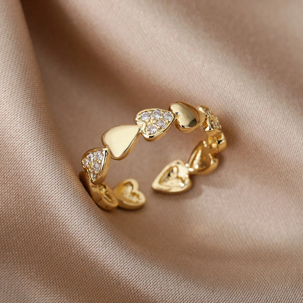 Seraphina Gold Heart Promise Ring